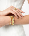 Gilded Cable Twisted Hinge Bangle