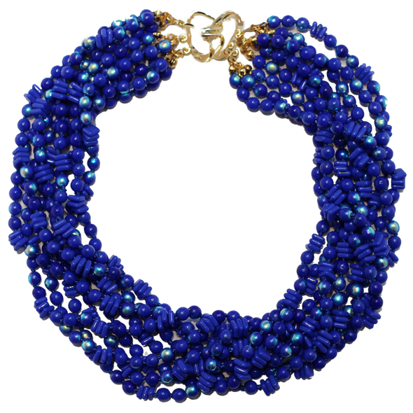 Multi Strand Blue Necklace