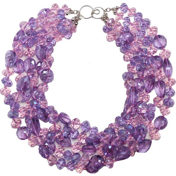 Purple and Pink Necklace
