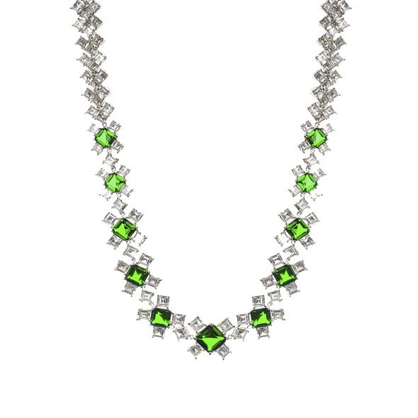 Emerald Green Deco Necklace