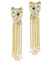 Panther Fringe Earrings