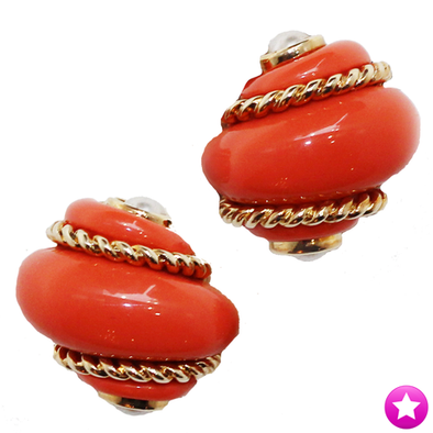 Shell Clip Earrings