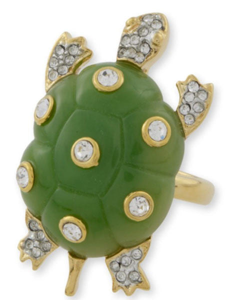 Jade Turtle Ring