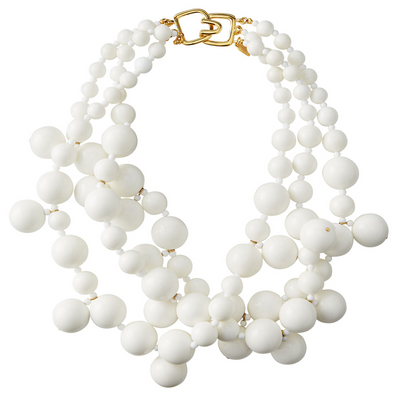 White Bauble Necklace